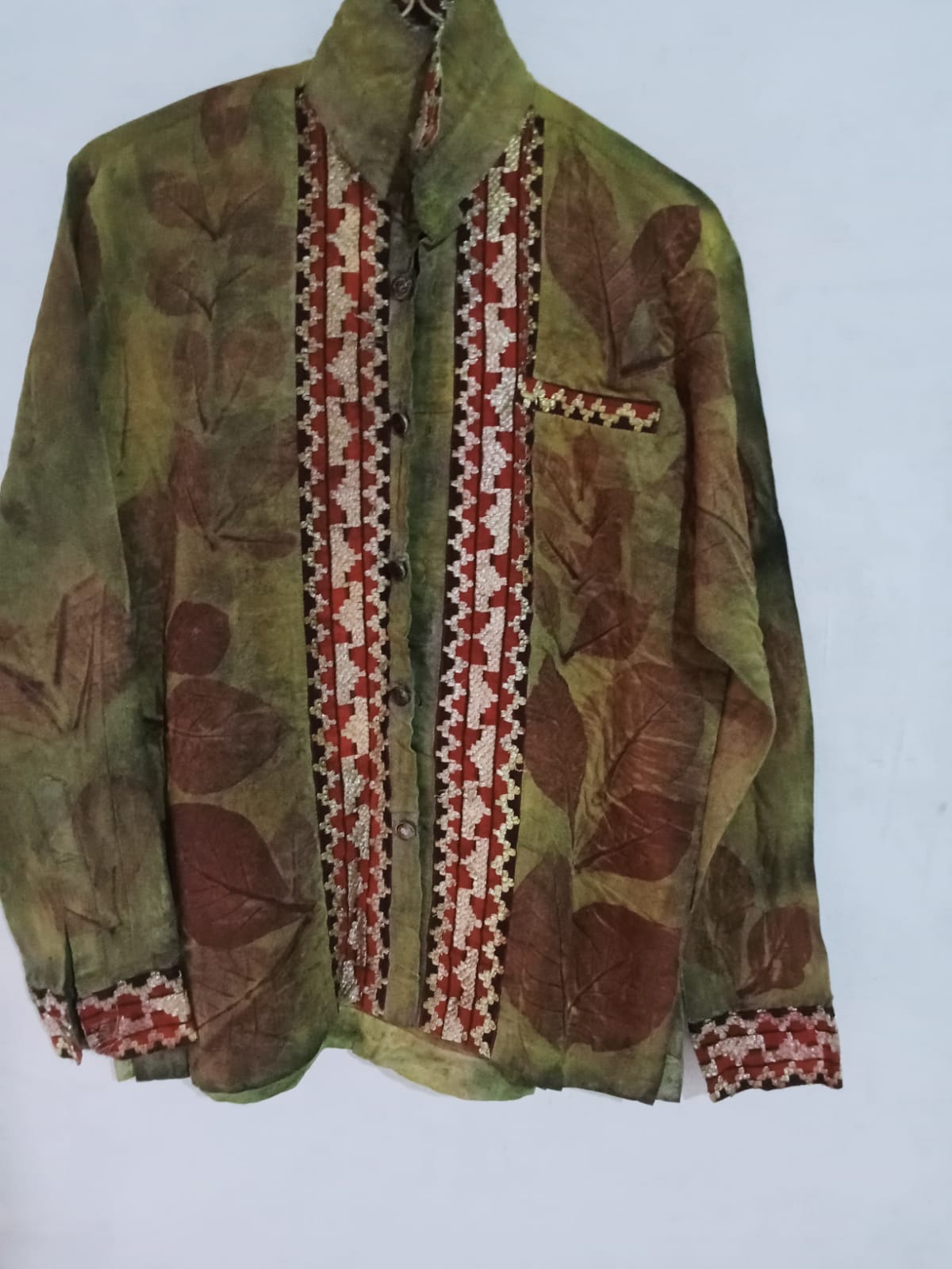 Kemeja Ecoprint Forest Classic